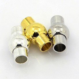Brass Magnetic Clasps with Glue-in Ends