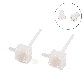 Hypoallergenic Bioceramics Zirconia Ceramic Stud Earrings Finding, No Fading and Nickel Free