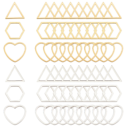 304 acier inoxydable reliant bagues, formes mixtes