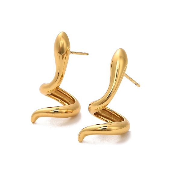 304 из нержавеющей стали серьги, змея