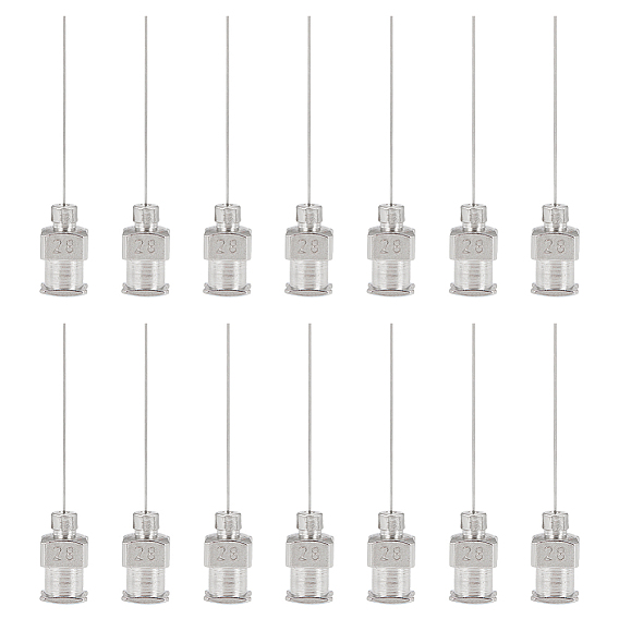 15шт. 304 дозирующие иглы из нержавеющей стали с тупым кончиком и разъемом Luer Lock, аксессуары для клеевых дозаторов