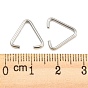 304 Stainless Steel Pinch Bails, Triangle Rings