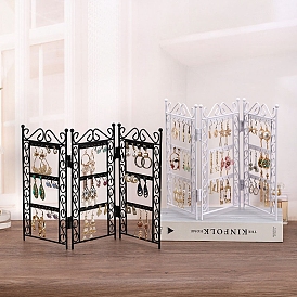 Rectangle Jewelry Display Tower Stands, Jewelry Organizer Holder for Earrings, Bracelet, Necklace Storage