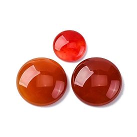 Природные кабошон агата, окрашенная и подогревом, полукруглые / купольные