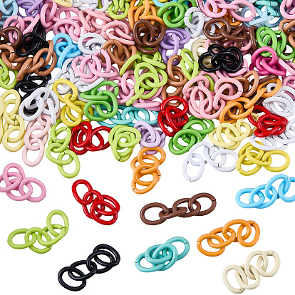 100шт. окрашенных методом запекания железных цепочек для рукоделия, несварные