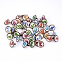 Iron Brads, with Epoxy Resin, For Scrapbooking, Photo Album, DIY Paper Cards Decoration, Number Pattern