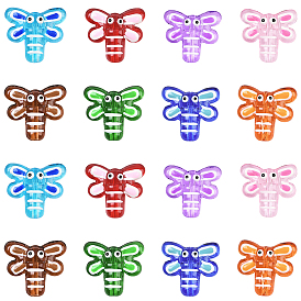 16шт 8 цвета бусины с эмалью лэмпворк ручной работы, стрекоза