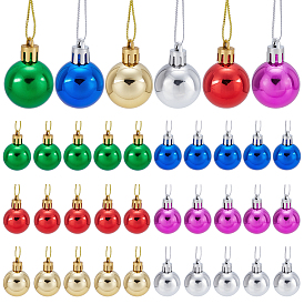 36шт. 6 цветов пластиковые шарики-подвески, для елки, украшения для дома на стену