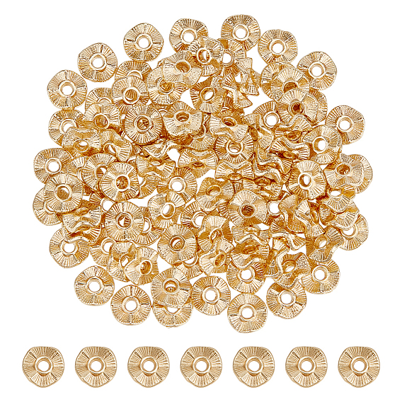 100шт. сплава проставки бусины, волнистый