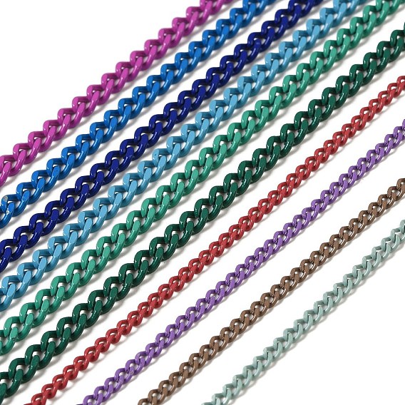 Окрашенные распылением 304 бордюрные цепи из нержавеющей стали, с катушкой, несварные