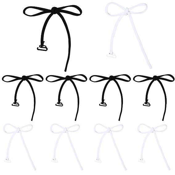 10 пары 2 цвета нейлоновые нескользящие бретели для бюстгальтера, регулируемый держатель лямок бюстгальтера, с крюком