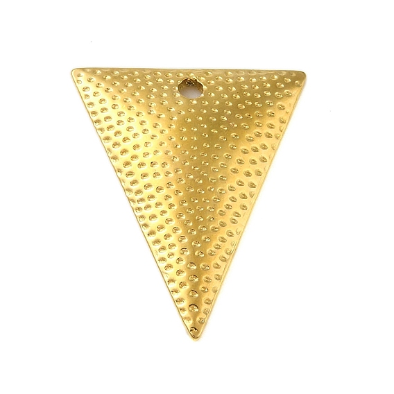 Ion Plating(IP) 304 Stainless Steel Pendants, Triangle Charm