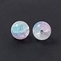 Frosted Crackle Glass Beads, Round