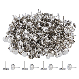 400Pcs Iron Nails, Furniture Repairing Supplies, Flat Round