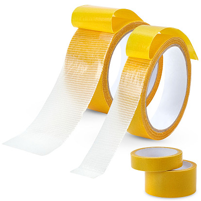 2 рулоны 2 стили пластиковые двусторонние клейкие ленты для фиксации ковров, тканевая лента для ремонта переплетного дела