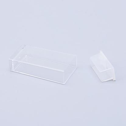 Plastic Bead Containers, Flip Top Bead Storage, For Seed Beads Storage Box, Rectangle
