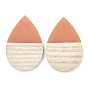 Resin & Walnut Wood Pendants, Teardrop