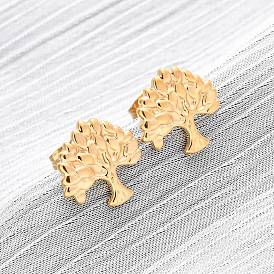 304 из нержавеющей стали серьги, древо жизни