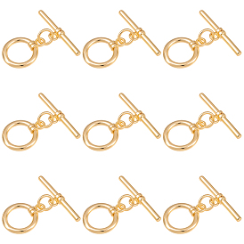 10 комплекты латунных застежек-тоглов, с прыжковых колец