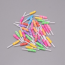 Polymer Clay Beads, No Hole/UndrilledImitation Food, Lollipop, DIY Necklace Pendant Jewelry Accessories