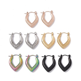 304 Stainless Steel Teardrop Hoop Earrings for Women