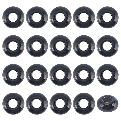 20шт. натуральные драгоценные камни европейские бусины, рондель, бусины с большим отверстием