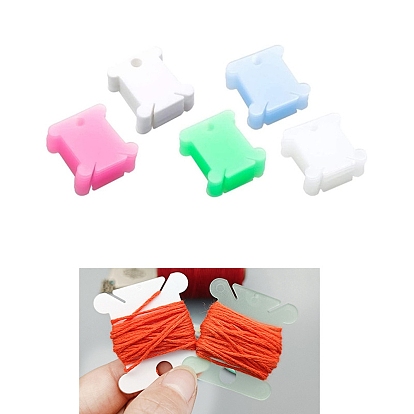 Plastic Thread Winding Boards, Floss Bobbins, for Cross-Stitch, Embroidery, Sewing Craft