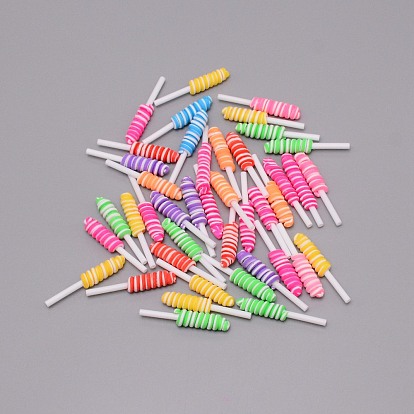 Polymer Clay Beads, No Hole/UndrilledImitation Food, Lollipop, DIY Necklace Pendant Jewelry Accessories