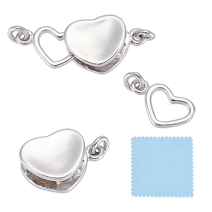 1застежки-коробочки из стерлингового серебра, с прыжковых колец