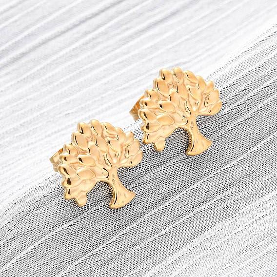 304 из нержавеющей стали серьги, древо жизни