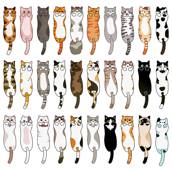 30шт. милые бумажные закладки в виде кошек