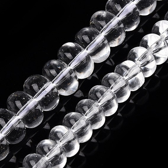 Прозрачные стеклянные бусины, рондель