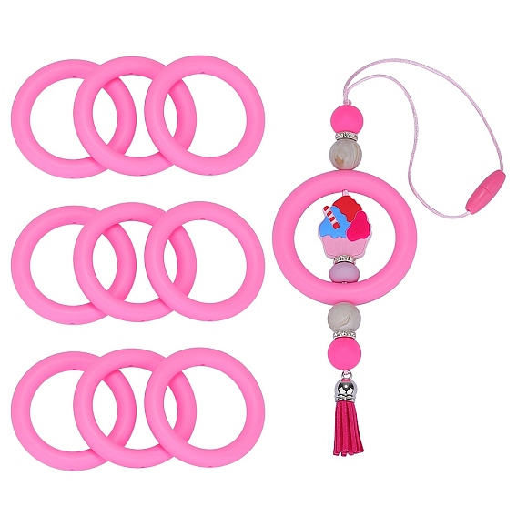 9 шт. кольцо из экологически чистого пищевого силикона фокусные бусины