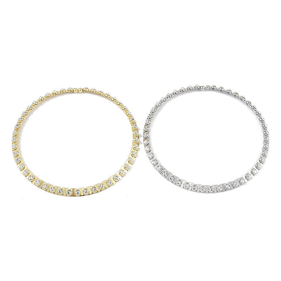 Messing Halsketten, mit Strass