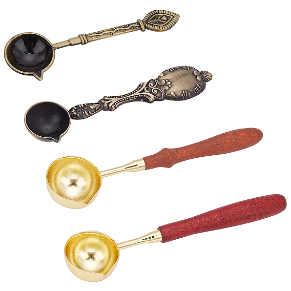 Brass & Alloy & Iron Wax Sticks Melting Spoon