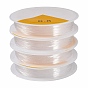 4 Rolls Round Crystal Elastic Stretch Thread, for Bracelets Gemstone Jewelry Making Beading Craft