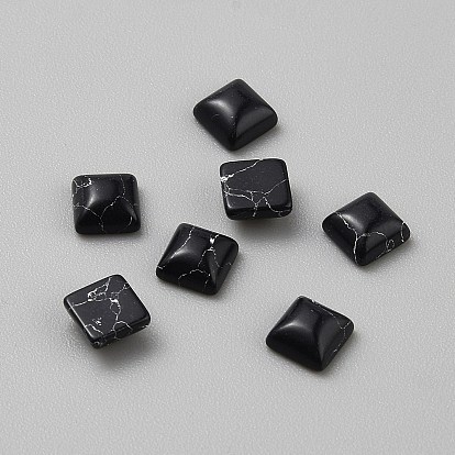 Квадратных синтетические бирюзовый кабошоны, аксессуары для украшения ногтей для женщин