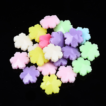 Opaque Acrylic Beads, Snow