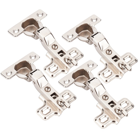 4Pcs Iron Hinge, Wardrobe Door Accessories