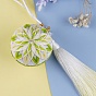 DIY Embroidery Temari Ball Kits, Including Iron Needles, Tape Measure, Cotton Threads, Metallic Cord, Polyester Threads, Tassels, Iron Eye Pins, Brass Findings