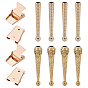 8 шт. 2 стили, концы шнура из сплава, конус, с бумажными картонными коробками 2 шт.