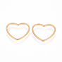 304 Stainless Steel Linking Ring, Heart