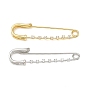 Brass Micro Pave Clear Cubic Zirconia Kit Pins, Cadmium Free & Lead Free, Rack Plating, Long-Lasting Plated
