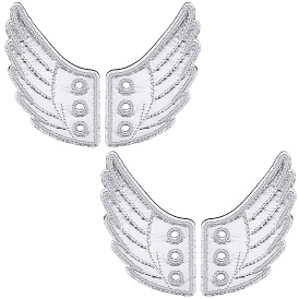 2 сочетает ткань с войлочными украшениями для обуви, аксессуары для обуви своими руками, крыло