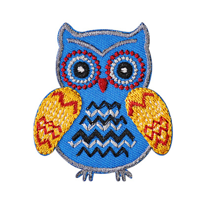 Computerized Embroidery Cloth Iron on/Sew on Patches, Costume Accessories, Owl