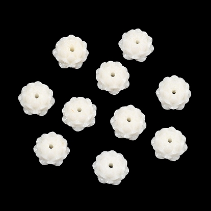 Резные бусины из синтетического коралла, цветок