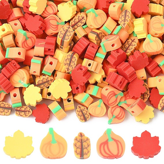 286 бусины из полимерной глины ручной работы.