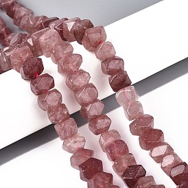 Природного кварца клубники нитей бисера, самородки, граненые