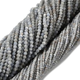 Натуральные ангельские бусины, граненые круглые