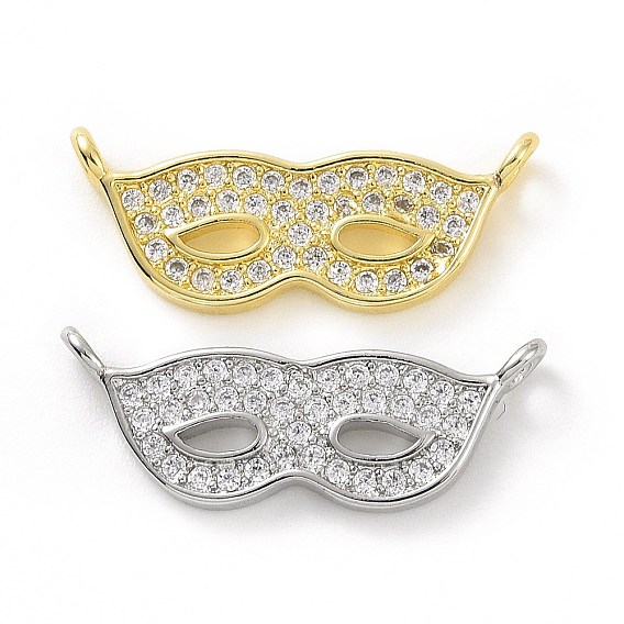 Латунь с покрытием из латуни, микро-паве, прозрачные подвески из кубического циркония, долговечный, без кадмия и без свинца, маскировать ссылки